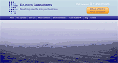 Desktop Screenshot of de-novo.co.uk